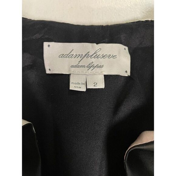 adampluseve Adam Lippes black ruffle Dress 0 2 - Picture 5 of 5